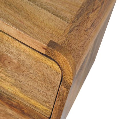 Mini Curve Oak-ish Floating Nightstand
