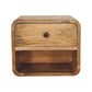 Mini Floating Nightstand - Oak Finish