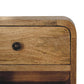 Mini Floating Nightstand - Oak Finish