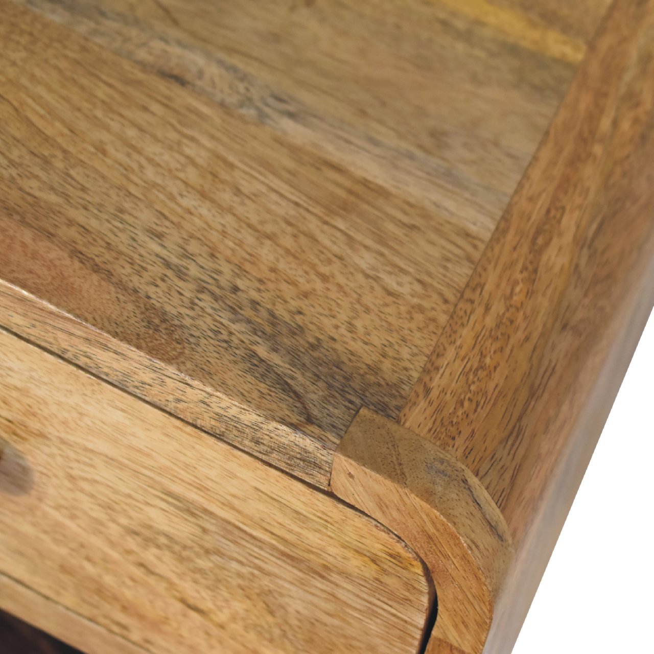 Mini Oak-ish Floating Open Nightstand