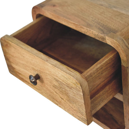 Mini Oak-ish Floating Open Nightstand