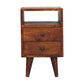 Mini Nightstand - Chestnut Finish