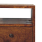 Mini Nightstand - Chestnut Finish