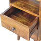 Mini Nightstand - Chestnut Finish