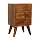 4-Drawer Nightstand - Chestnut Finish