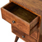 4-Drawer Nightstand - Chestnut Finish