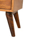 4-Drawer Nightstand - Chestnut Finish