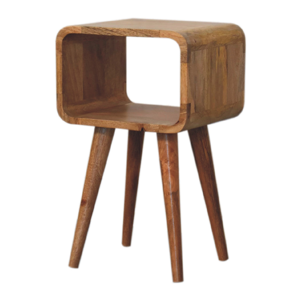 Mini Curved Open Nightstand