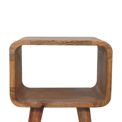 Mini Curved Open Nightstand