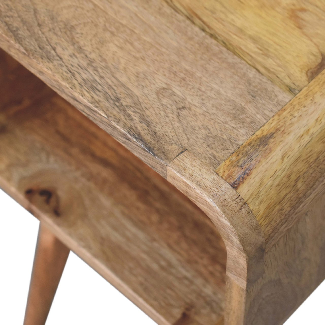 Mini Curved Open Nightstand