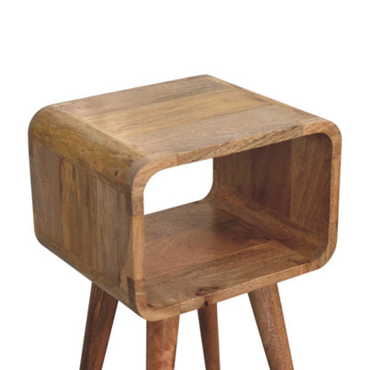 Mini Curved Open Nightstand