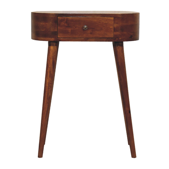 Albion Mini Console Table - Chestnut Finish