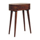 Albion Mini Console Table - Chestnut Finish