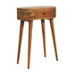 Albion Mini Console Table - Oak Finish