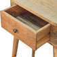 Albion Mini Console Table - Oak Finish