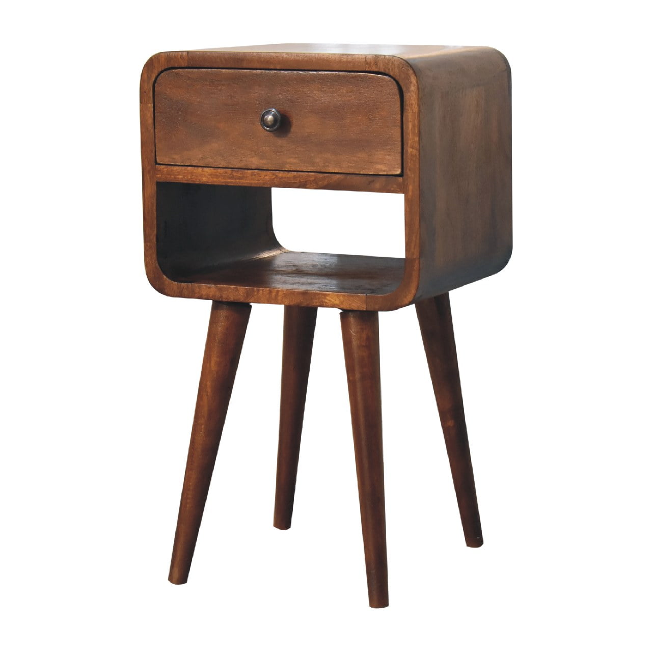 Mini Chestnut Curve Lower Nightstand
