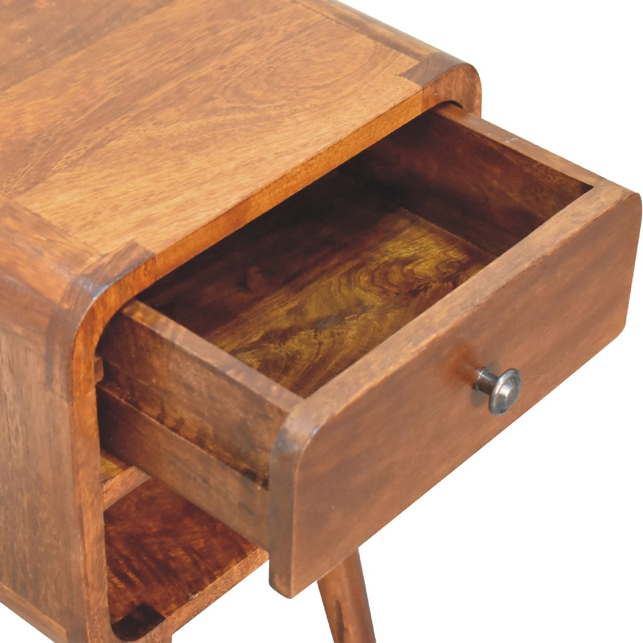 Mini Chestnut Curve Lower Nightstand