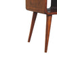 Mini Nightstand - Chestnut Finish
