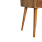 2-Drawer Mini Nightstand - Oak Finish