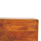 Large Curved Chest - Chestnut Finish
