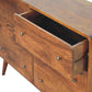 Large Curved Chest - Chestnut Finish
