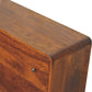 Large Curved Chest - Chestnut Finish
