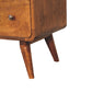 Large Curved Chest - Chestnut Finish