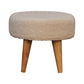 Bouclé Ottoman - Cream Finish