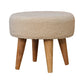 Bouclé Ottoman - Cream Finish
