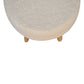 Bouclé Ottoman - Cream Finish