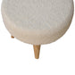 Bouclé Ottoman - Cream Finish