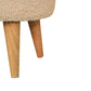 Bouclé Ottoman - Cream Finish