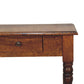 Turned-Leg Writing Desk - Chestnut Finish