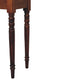 Turned-Leg Writing Desk - Chestnut Finish