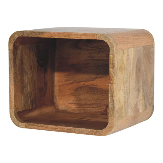 Oak-ish Floating Open Nightstand