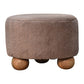 Ball Round Ottoman - Mocha Finish