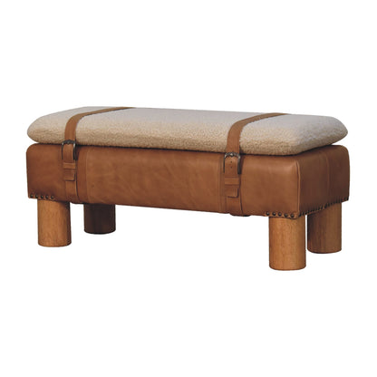 WillowStone Strapped Cyclinder Bench