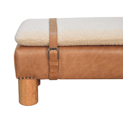 WillowStone Strapped Cyclinder Bench