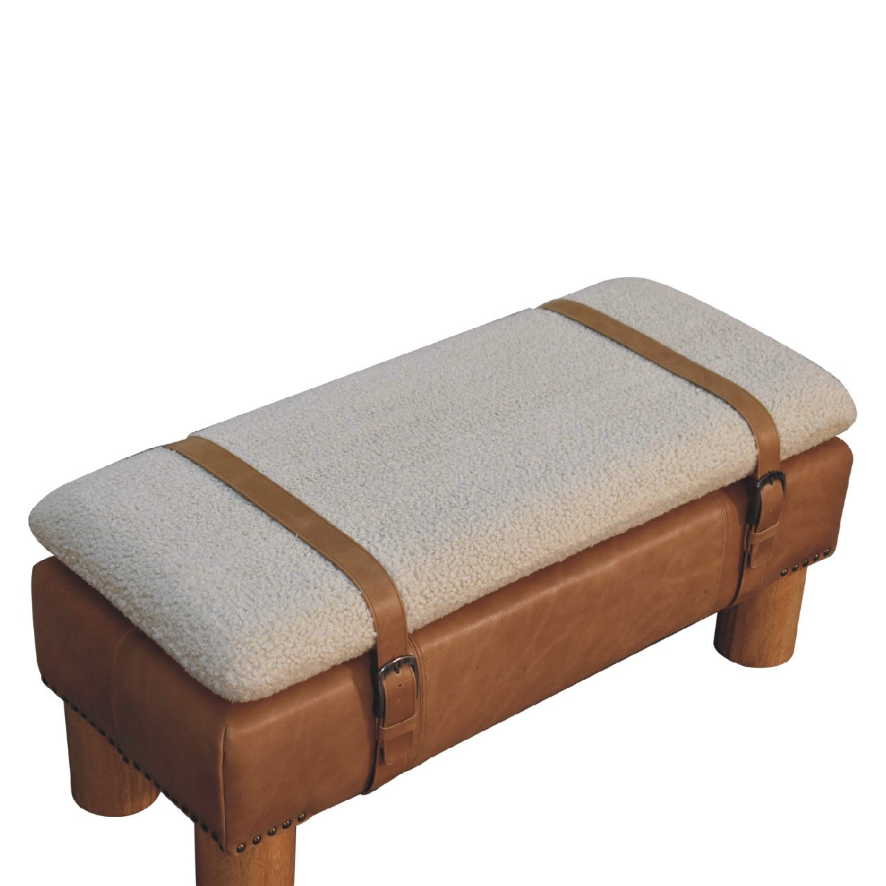 WillowStone Strapped Cyclinder Bench