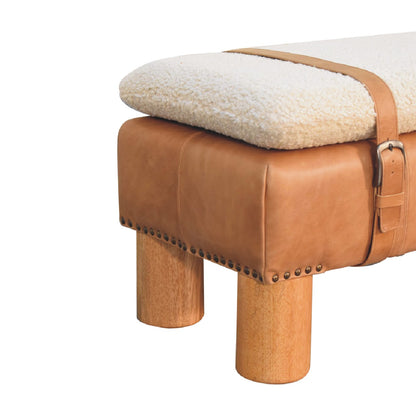 WillowStone Strapped Cyclinder Bench