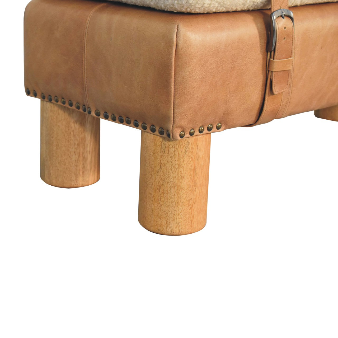 WillowStone Strapped Cyclinder Bench