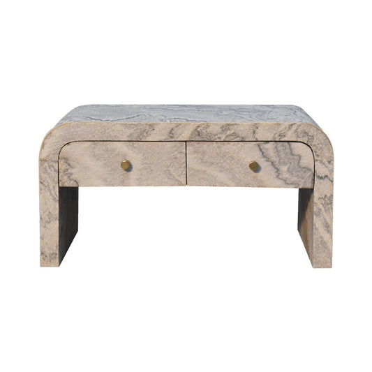 WillowStone Nouveau Coffee Table – handcrafted solid wood furniture by WillowStone