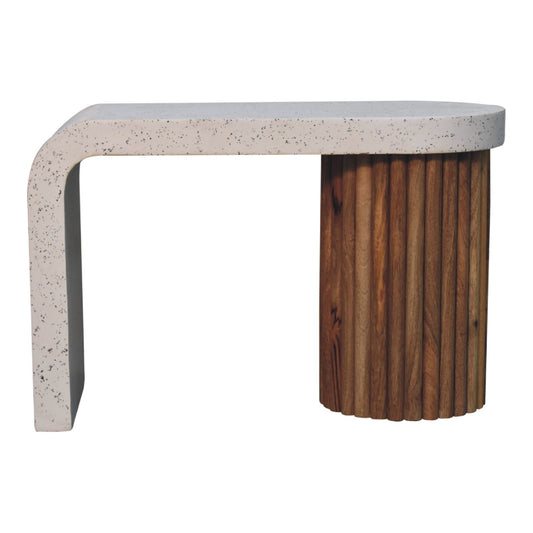 WillowStone Serenity Terrazzo Coffee Table – handcrafted solid wood furniture by WillowStone