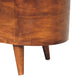 Lid-Up Rounded Blanket Box - Chestnut Finish