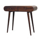 Curved Console Table - Light Walnut Finish