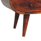 Circular Media Unit - Chestnut Finish