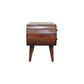 Circular Media Unit - Chestnut Finish