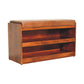 Buffalo Hide Storage Bench - Chestnut Finish