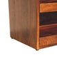 Buffalo Hide Storage Bench - Chestnut Finish