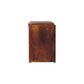 Buffalo Hide Storage Bench - Chestnut Finish